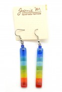 Long Glass Rainbow Earrings